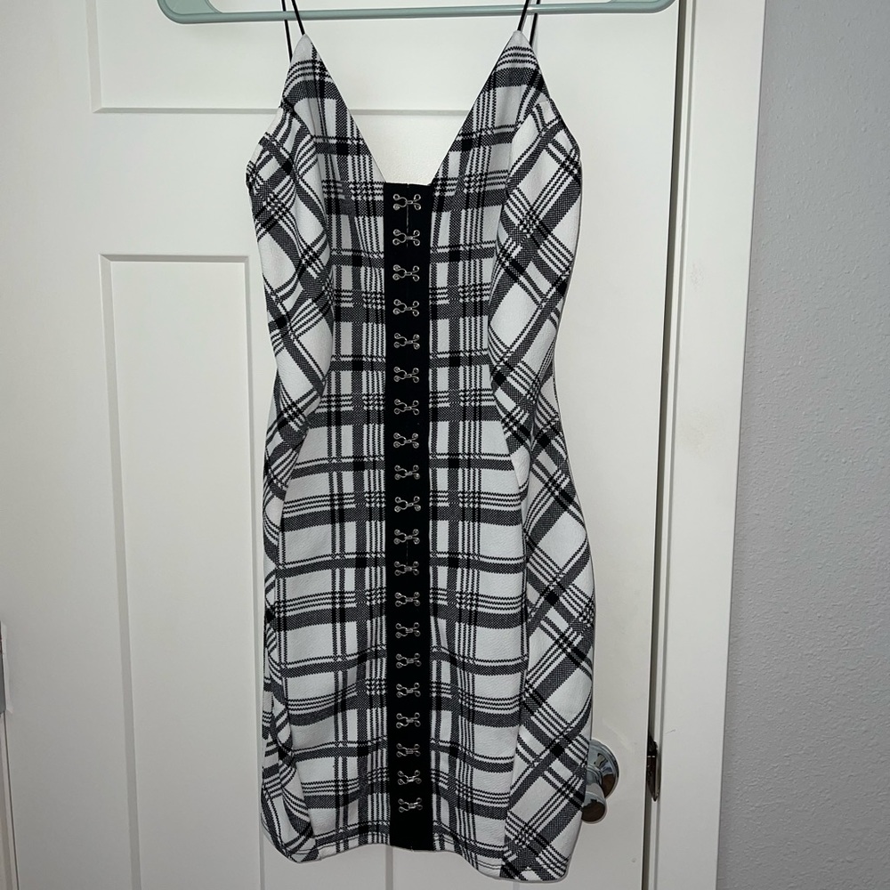 Fashion nova Plaid strappy dress